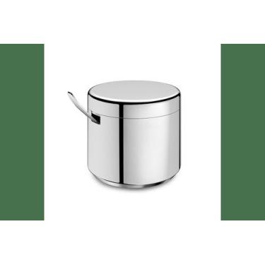 Imagem de Açucareiro Com Colher Bergen 9cm - Brinox Ø9x9x7,7CM