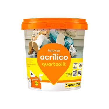 Imagem de Rejunte Quartzolit Branco 1kg Acrílico Impermeável