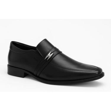 Imagem de Sapato Social Couro legitimo Gofer-60001, Preto, 41