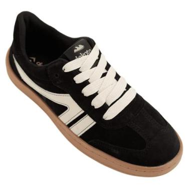 Imagem de Tênis Feminino Dakota Casual Jogger Retro Salto Baixo, 36, Preto