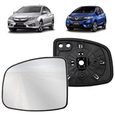 Imagem de Lente Base Espelho Retrovisor City Fit 2015 A 2020 Esquerdo - Sofisti-
