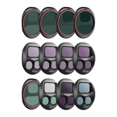 Imagem de Kit Filtros ND/ND-PL/CPL/Glow Mist Mega 12 Pack para DJI Mavic 4 Pro -