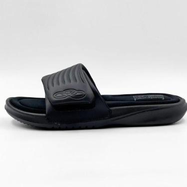 Imagem de Chinelo Olympikus Slide Masculino, 37/8, Preto