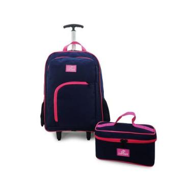 Imagem de Kit Mochila compartimento protetor Notebook 15,6 Executiva escolar cas