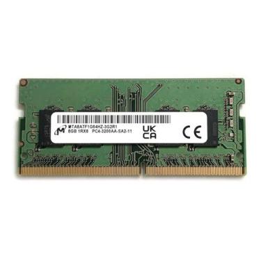 Imagem de Memória Ram Para Notebook 8GB Micron DDR4 3200Mhz 1Rx8 1.2V CL22 PC4 2