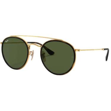 Imagem de Óculos De Sol Ray-Ban Round Double Bridge RB3647N 001 51