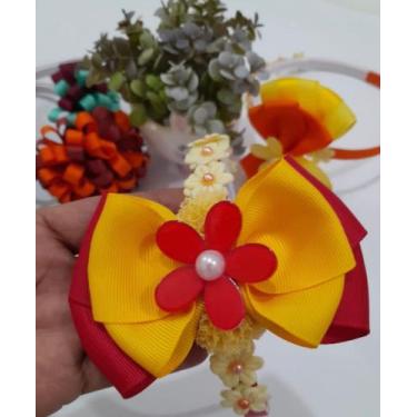 Imagem de Tiara flor - Chika dy laço , Branco