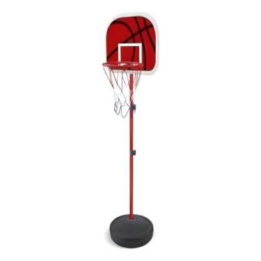 Imagem de Cesta De Basquete Infantil Ate 2,02 M Com Bola Inclusa - DM Toys