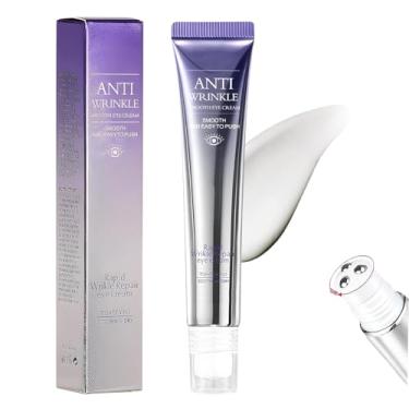 Imagem de Creme para os Olhos com Ácido Hialurônico, Massageador Roll-on, Anti-Rugas, Anti-Olheiras, Hidratante, 15ml