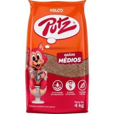 Imagem de Areia Higiênica Putz Grãos Médios 4kg - Kelco