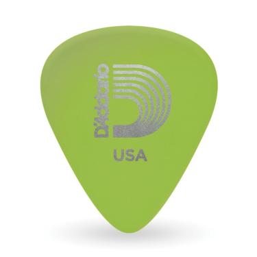 Imagem de Palheta Celuloide Fluorescente Extra Pesada 1CCG7-10 com 10 Unidades Verde D'Addario