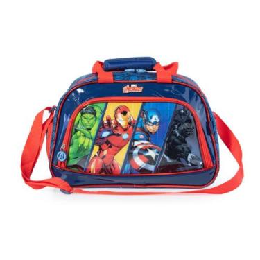 Imagem de Bolsa de Viagem Masculina Vingadores Azul - Bagaggio, U