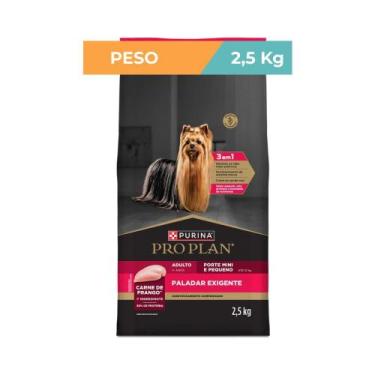 Imagem de Ração Pro Plan Frango Paladar Exigente Pequenos 2,5kg - Purina