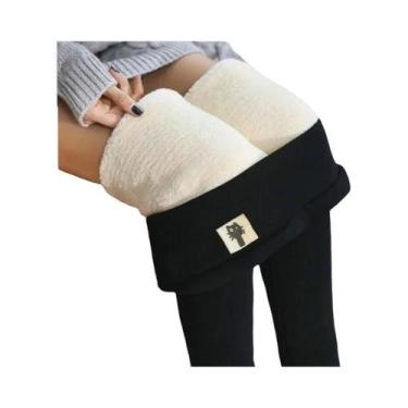 Imagem de Leggings Térmicas Femininas De Cintura Alta Para Inverno, Sem Costura,