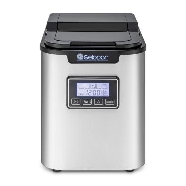 Imagem de Máquina de Gelo Portátil Gelopar GMGD15PR 12kg 24h 2,5L Painel Digital Tamanho Ajustável Inox 220V