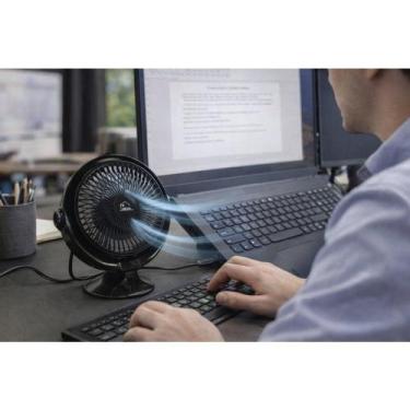 Imagem de Ventilador De Mesa Portátil USB Silencioso Mini Turbo Forte Escritório