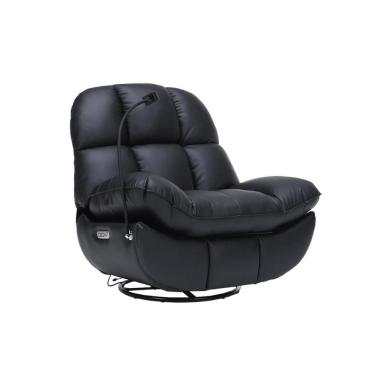 Imagem de Poltrona Elétrica Boston G94 Reclinável com Massagem Aquecimento USB Couro Sintético Preto
