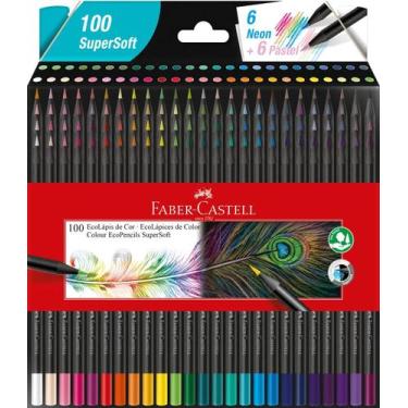 Imagem de Lápis de Cor EcoLápis SuperSoft 100 Cores Faber-Castell