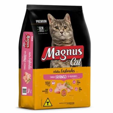 Imagem de Ração Magnus Cat Adultos Castrados Frango Recheado 20kg - GERAL