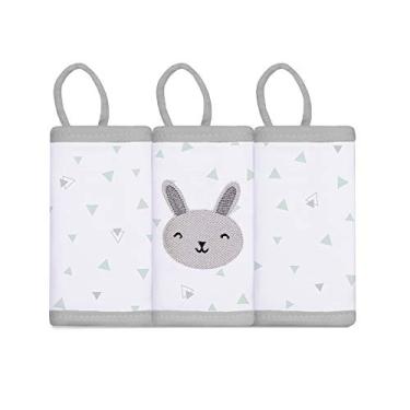 Imagem de Papi Paninho De Boca Mami Bichuus Com Prendedor De Chupeta Para Bebê 30Cm X 30Cm Contém 03 Unidades