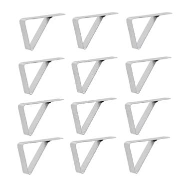 Imagem de Decorações de campismo para o interior, presilhas de toalha de mesa para mesas dobráveis ​​Anti-ferrugem para reuniões familiares em restaurantes para casamentos para jantares em buffet