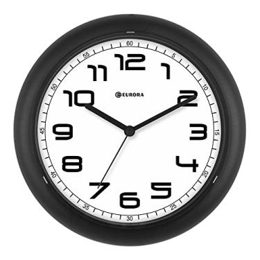 Imagem de Relogio de Parede Quartz Preto 651700 Eurora