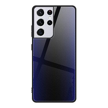 Imagem de Capa de telefone de silicone de vidro temperado gradiente fashion para samsung s22 ultra s21 s20 plus ultra s20 fe a51 a71 a52 a72 s21 nota 20 capa ultra protetora, 03, para s21 plus 5g