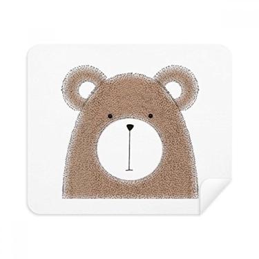 Imagem de Simplicity Style Urso gordinho pano de limpeza animal limpador de tela 2 peças tecido de camurça