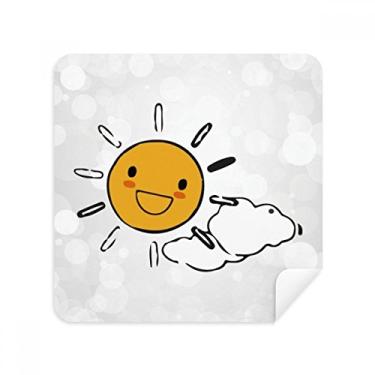 Imagem de Pano de limpeza de tela com estampa de nuvem de meteoro, tecido de camurça, pacote com 2