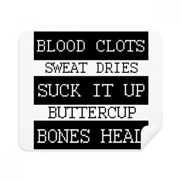 Imagem de Clots Sweat Dry Bones Heal Pano de limpeza Limpador de tela 2 peças Tecido de camurça