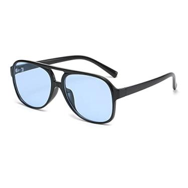 Imagem de Óculos de sol da moda Clássico Retro Vintage Piloto Óculos de Sol Mulheres Homens Grandes Grandes Molduras Grandes Óculos de Sol Designer de Luxo, 06, Como imagem