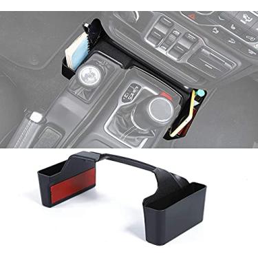 Imagem de JWWY Bandeja de engrenagem para Jeep Wrangler JL JLU & Gladiator JT 2018-2021, caixa de armazenamento de câmbio, acessórios interiores, preta