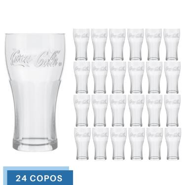 Imagem de Jogo 24 Copos de Vidro 300ML Coca-Cola Transparente Nadir