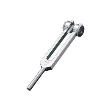 Imagem de Diapasão Médico Bic Com Cursor Alumínio 256 Vibrações - Prata