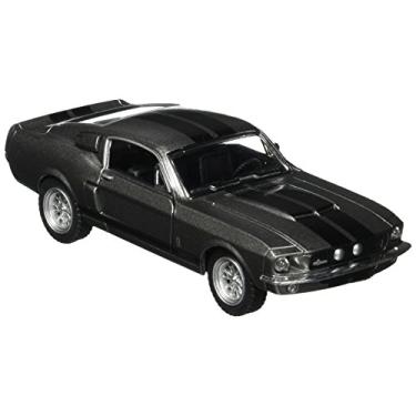 Imagem de KiNSMART 1967 Ford Shelby Mustang GT500 Gray 1:38 Scale 5 Inch Die Cast Model Toy Race Car w/Pullback Action