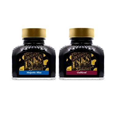Imagem de Diamine – 80 ml de tinta para caneta-tinteiro pacote com 2 – Oxblood & Majestic Blue