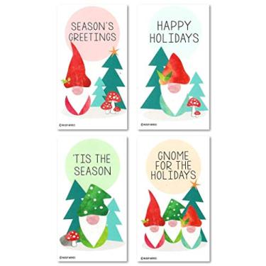 Imagem de Etiquetas de Natal de gnomo tamanho carteira com mini envelopes (24 peças) por Nerdy Words