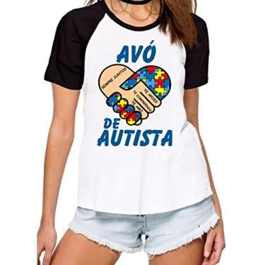 Imagem de Camiseta avó de autista camisa inclusão vovó presente Cor:Preto;Tamanho:XG