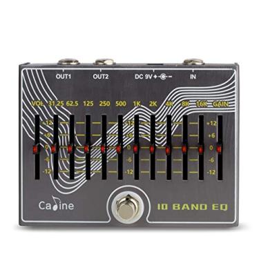 Imagem de Caline CP-81 Pedal de efeito de guitarra EQ de 10 bandas com volume/ganho V3.0