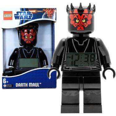 Imagem de Star Wars Lego Year 2012 Movie Series 8 Inch Tall Figure Alarm Clock Set# 9005596 - Darth Maul with Moving Arms and Legs Plus Backlight Display