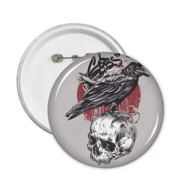 Imagem de Broche de totem de esqueleto humano indiano para decoração 5 peças