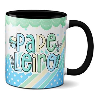 Imagem de Caneca Papeleiro Presente Material Escolar Papelaria (Preta)