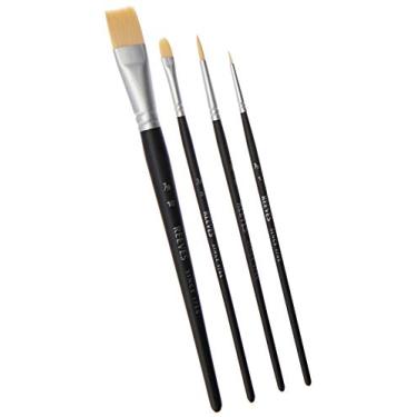 Imagem de Reeves 8210502, Conjunto de Pincéis para Acrílica, Sintético, 4 Unidades