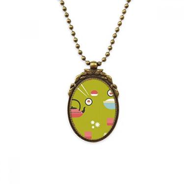 Imagem de DIYthinker Chaveiro com pingente de contas vintage colar de sushi japonês com xícara de arroz