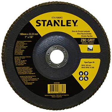 Imagem de STANLEY Disco Flap de 7 Pol. x 7/8 Pol. (177mm x 22mm) Z80 STA7080FZ