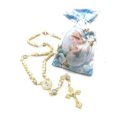 Imagem de Terço Mãe De Deus No Saquinho Com Tecido Estampado