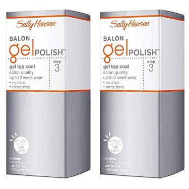 Imagem de Sally Hansen Salon Gel Polish Nail Top Coat, 0.14 Fl Oz, Pack of 2