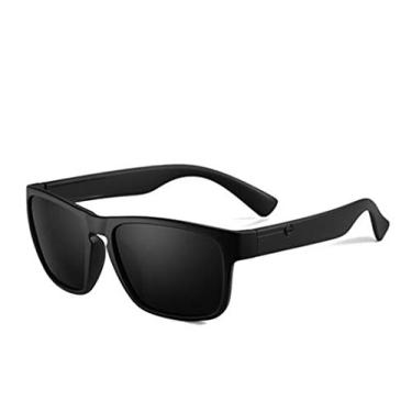 Imagem de Óculos Escuros Polarking Masculino Polarizado Preto Lentes UV Quadrado Surf Skate Original