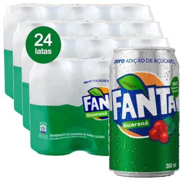 Imagem de Fanta Guaraná Zero Lata 350Ml  24 Latas 