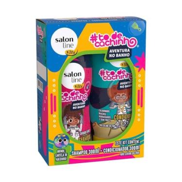Imagem de Salon Line, Kit Shampoo e Condicionador, ToDeCachinho Kids, Aventura no Banho, Vegano - Cabelos Ondulados, Cacheados e Crespos, 300 ml cada